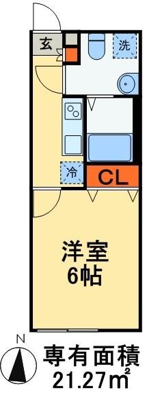 ララフラッツ　柏　藤心の物件間取画像