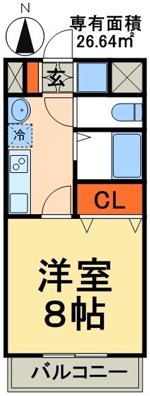 ウィッシュスクエアウエストの物件間取画像