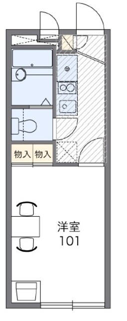 レオパレスグレース　Ｌｅｄａの物件間取画像