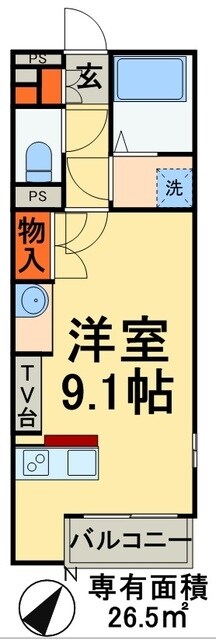 ミランダアルチザンの物件間取画像