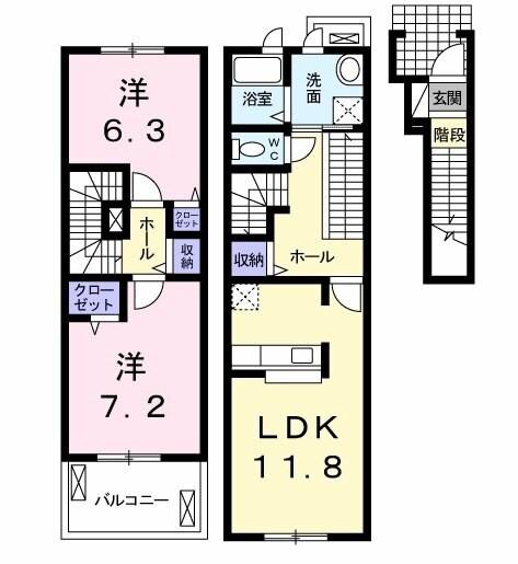 イデアル　ピエスの物件間取画像