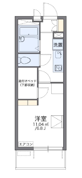 レオパレス神無月の物件間取画像