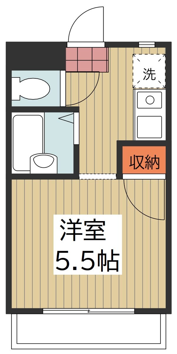 ドミール松原団地の物件間取画像