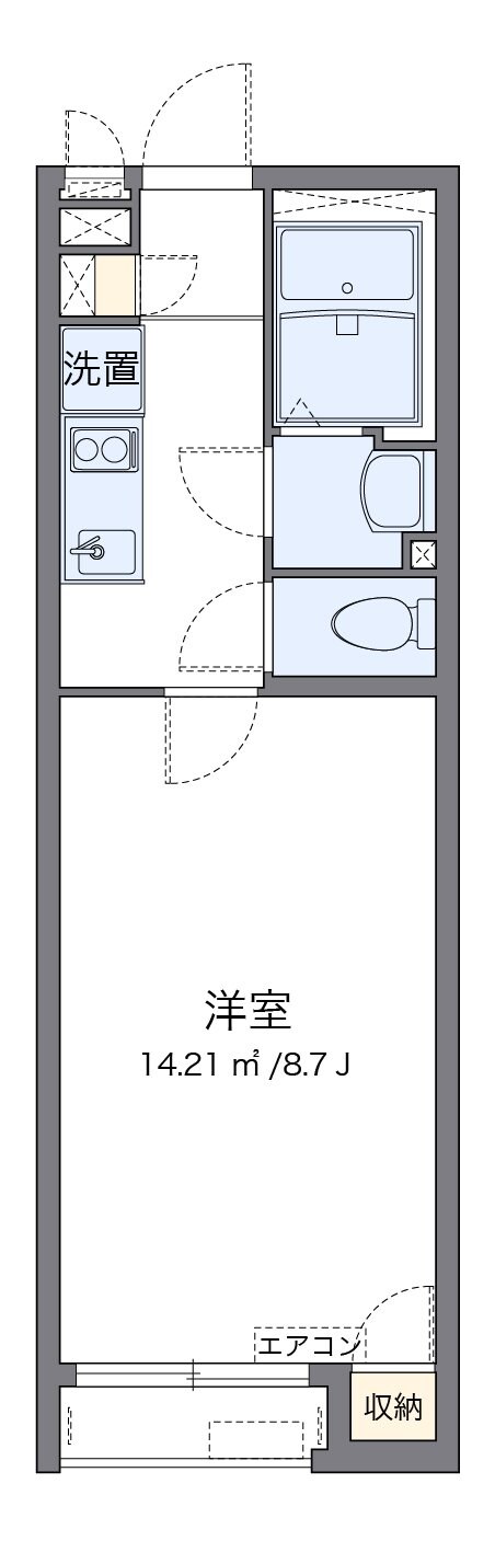 クレイノヴァンベ－ルの物件間取画像