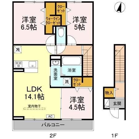 (仮)D-ROOM高砂7丁目の物件間取画像