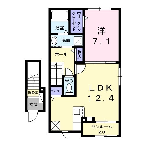 セレーノ・アロッジオの物件間取画像