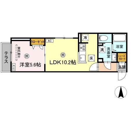 グラナーデ西保木間の物件間取画像