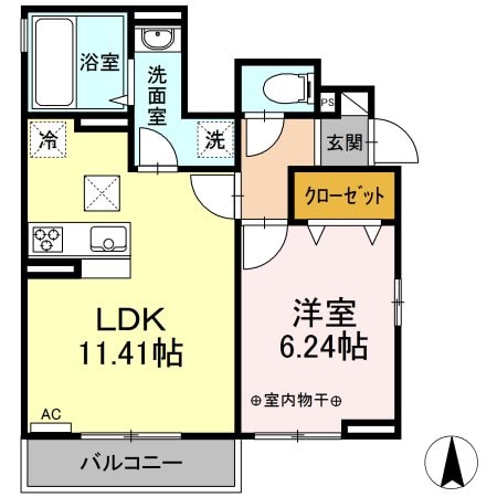 エスケーハイツの物件間取画像