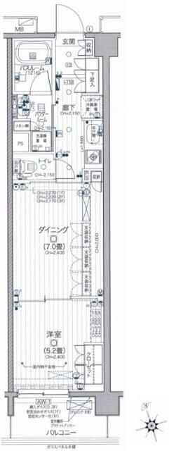 デュオステージ北千住の物件間取画像