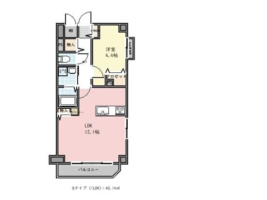 フィールズコート六町の物件間取画像