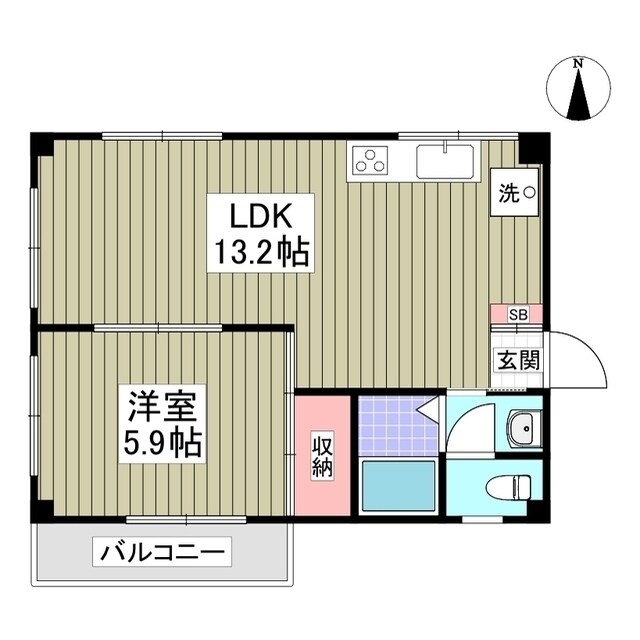 浅賀コーポの物件間取画像