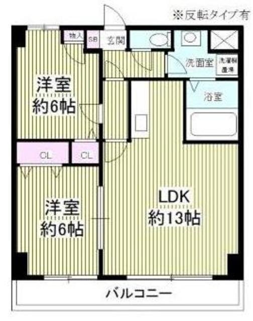 フェリスポート北越谷の物件間取画像