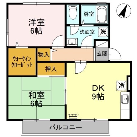 セントラルハイム　Ａの物件間取画像