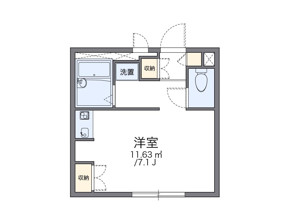 レオパレスオクムラの物件間取画像