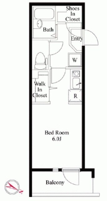 ルネコート高砂ＷＥＳＴ　Ａ棟の物件間取画像
