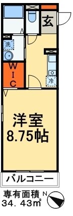 メルヴェーユ八潮中央　Ａの物件間取画像