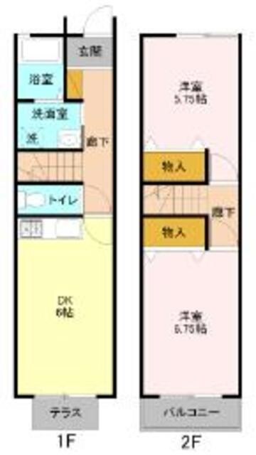 コーポ志乃　IIの物件間取画像