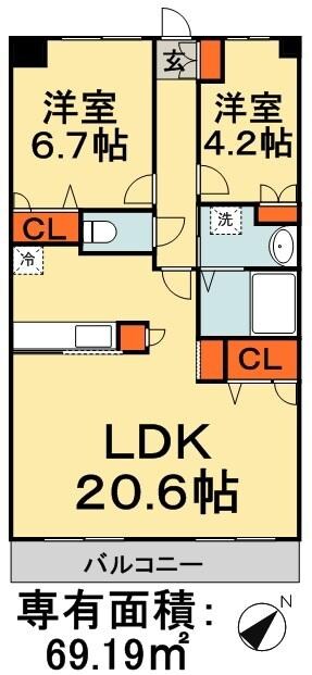 ファーストコート　の物件間取画像