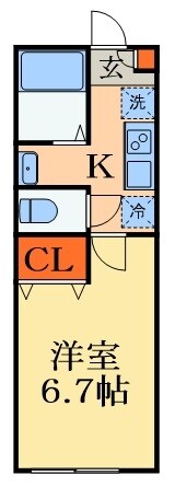 コスモ・アルカディア２の物件間取画像