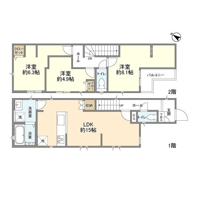 Kolet高根公団#11の物件間取画像