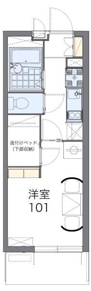 レオパレスフルリールの物件間取画像