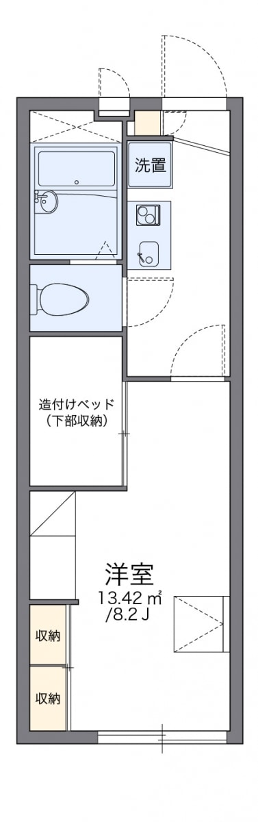 レオパレス下中里の物件間取画像