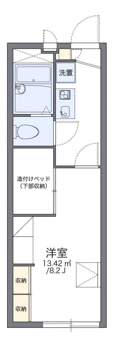 レオパレス昴５５５Ｃの物件間取画像