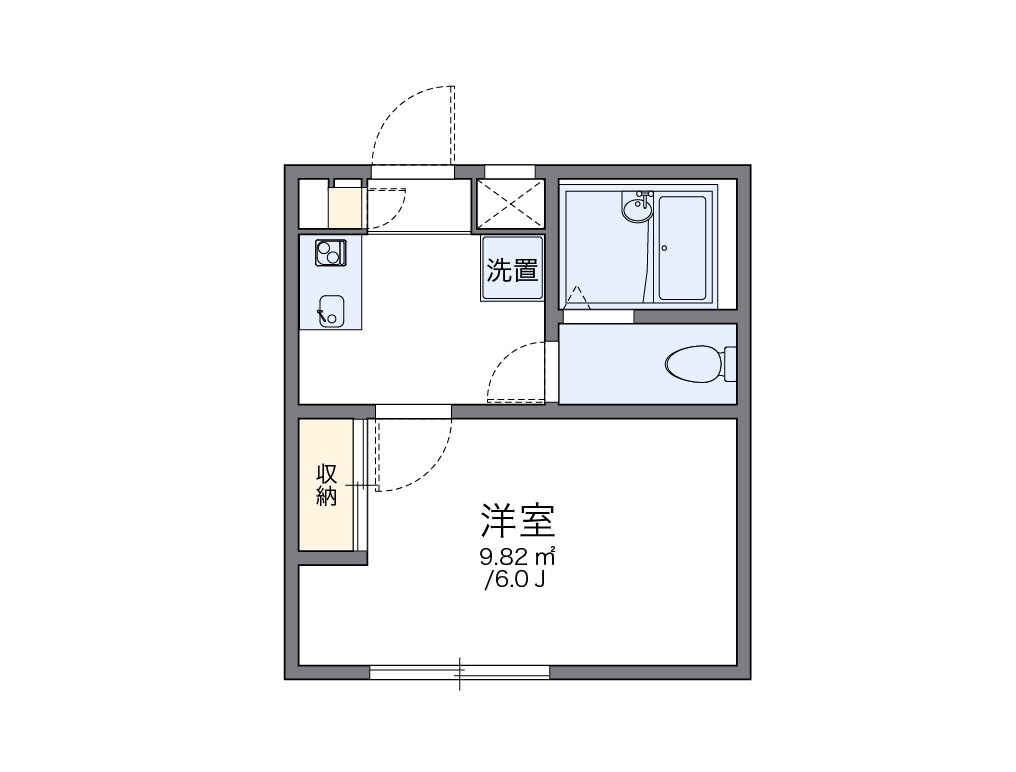 レオパレスネレイドIIIの物件間取画像