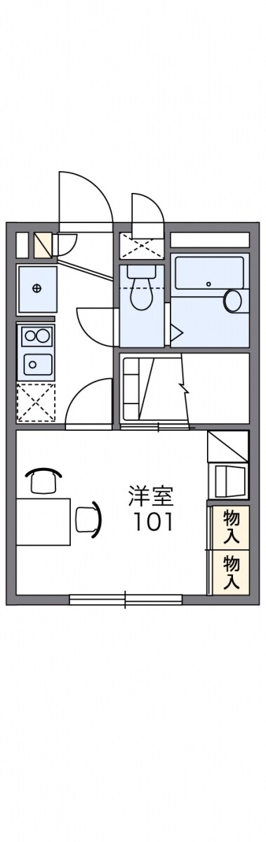 レオパレスエムワンの物件間取画像