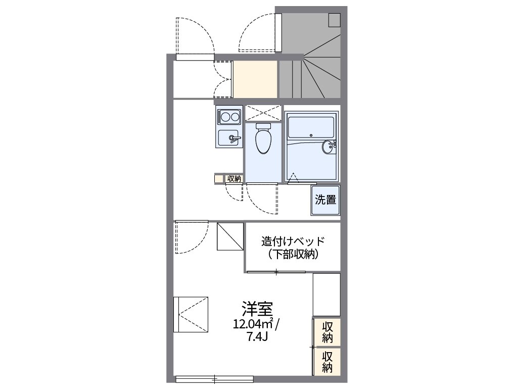 レオパレス３ｍの物件間取画像