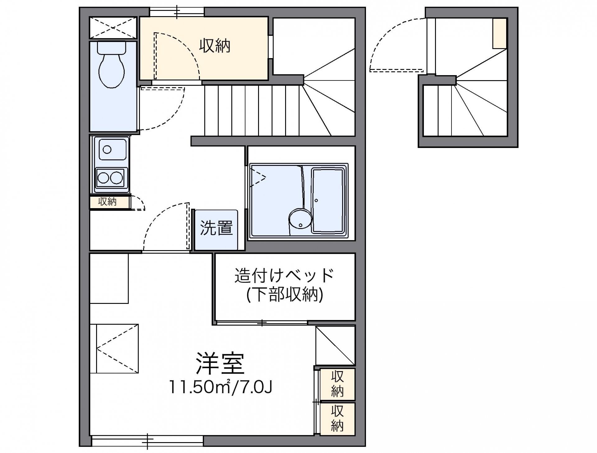 レオパレスソレーユの物件間取画像