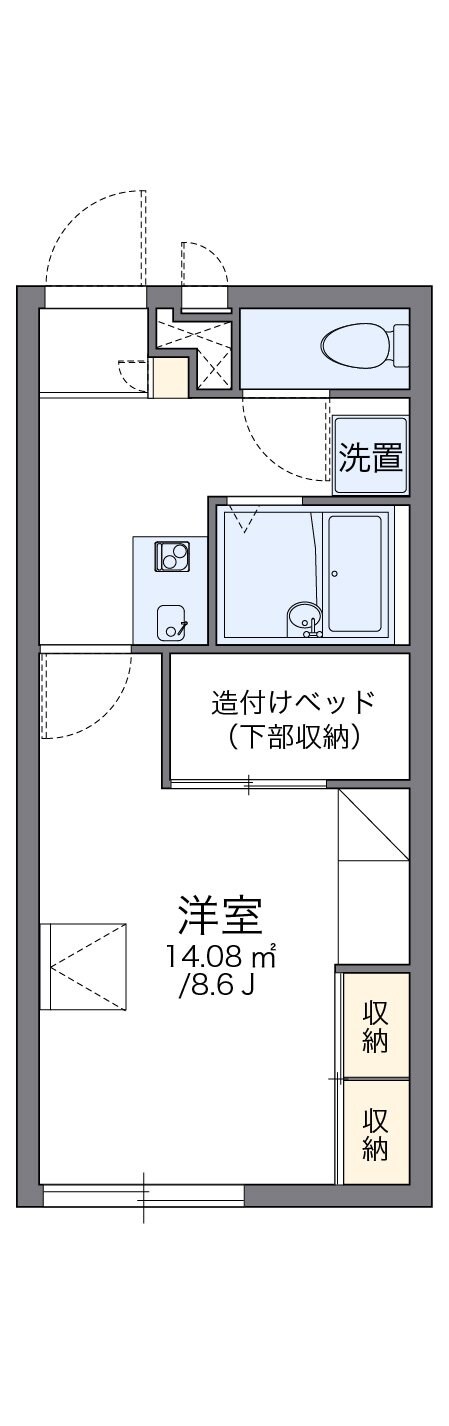 レオパレススペシャルステージＢの物件間取画像