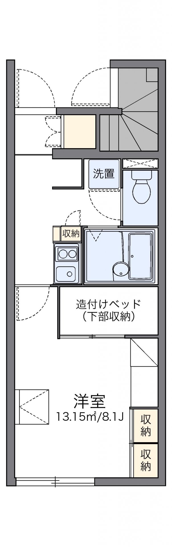 レオパレスラピュタの物件間取画像