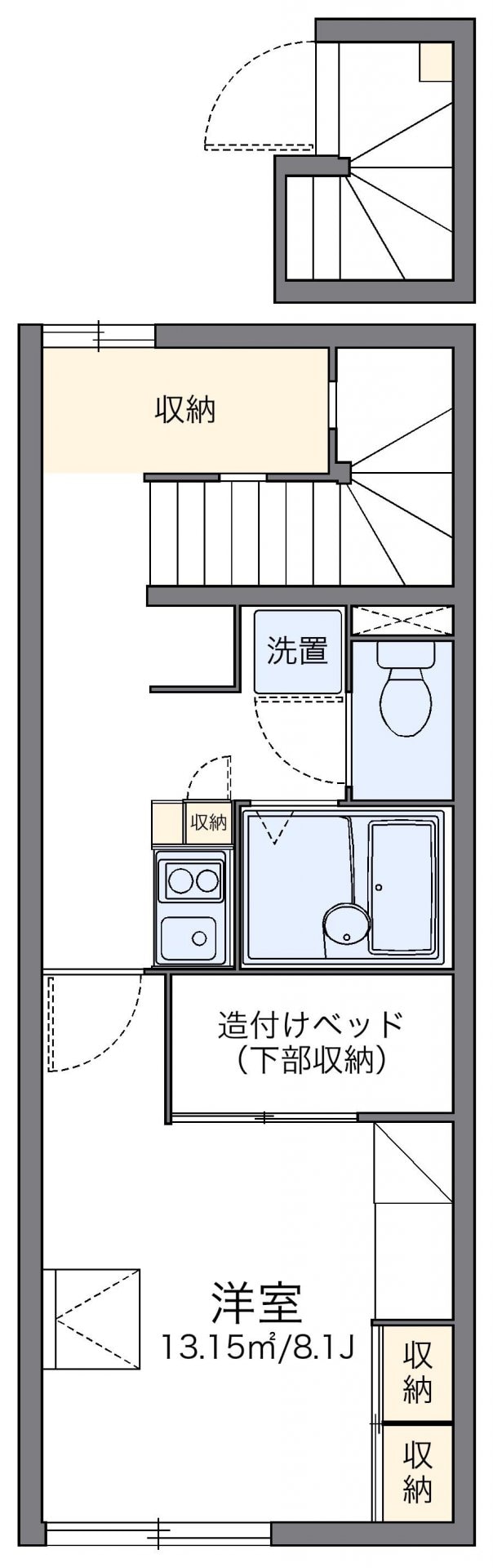 レオパレスラピュタの物件間取画像