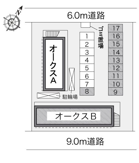 レオパレスオークス　Ｂの物件内観写真