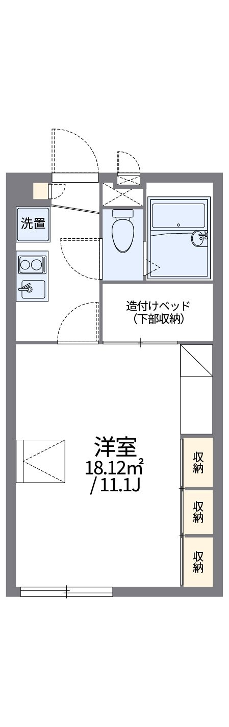 レオパレスジャルダンの物件間取画像