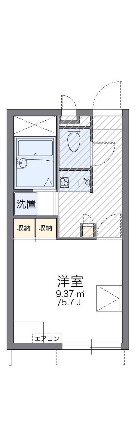 レオパレスウィステリアの物件間取画像