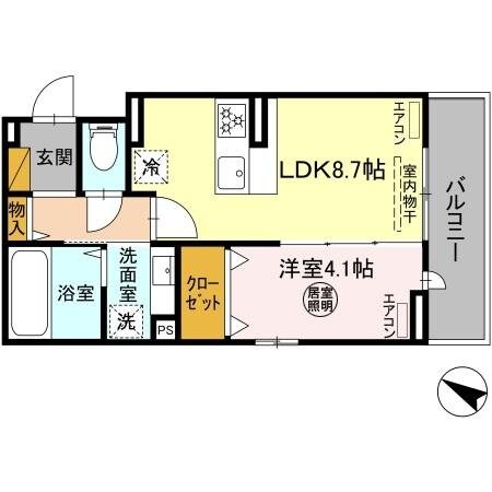 D-room末広2丁目の物件間取画像