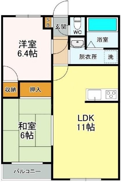 ベルデモールの物件間取画像