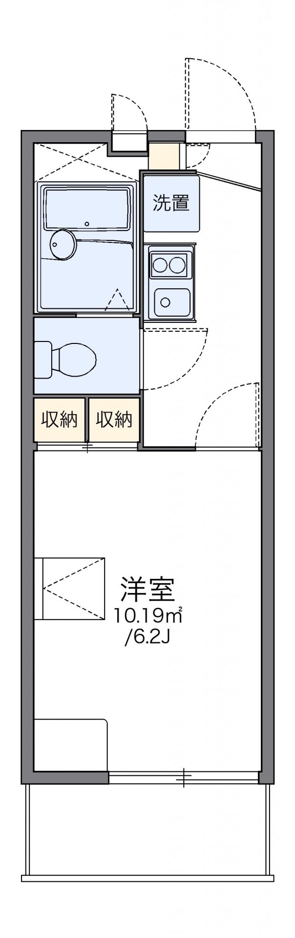 レオパレスセンタービレッジIの物件間取画像