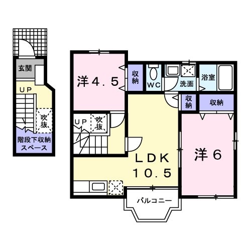 ファースト　デュー　Vの物件間取画像