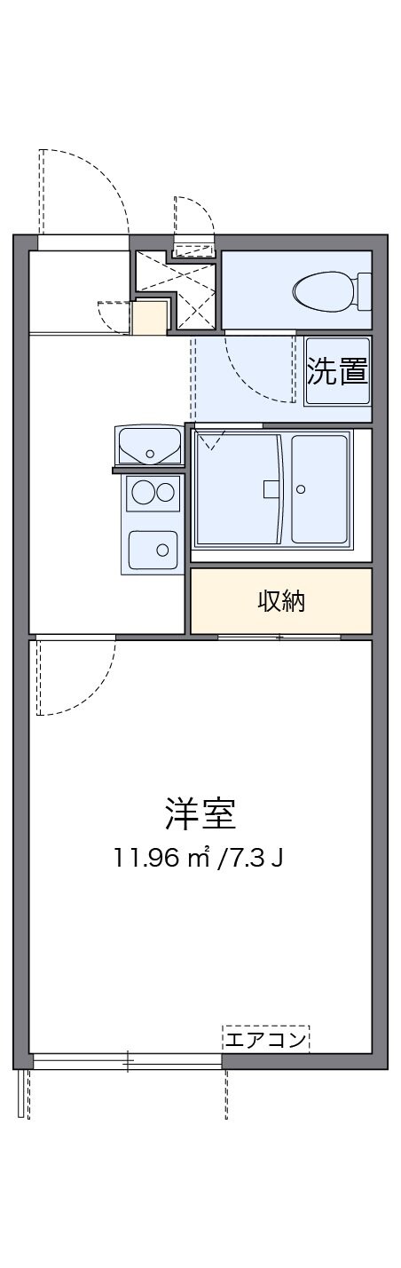 レオパレスヤチヨの物件間取画像