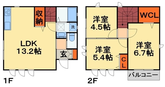 四街道市みのり町戸建Ａの物件間取画像