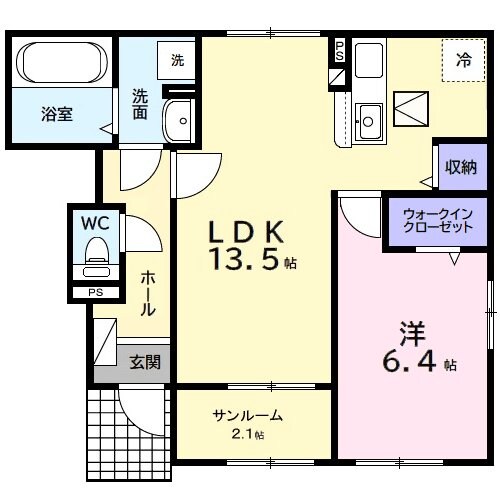 ベリッシモ　ソーレの物件間取画像