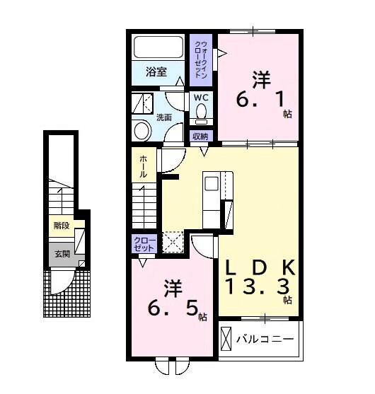 ベリッシモ　ソーレの物件間取画像