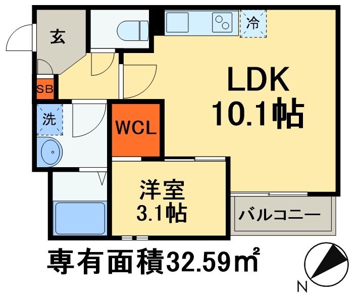 ＲＥＧＡＬＥＳＴ　松ヶ丘町の物件間取画像