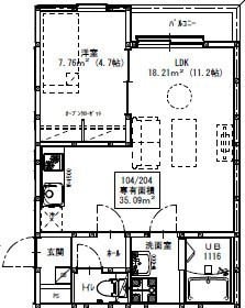 GRADUS四街道の物件間取画像