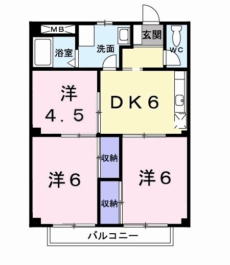 テンナインハイムの物件間取画像