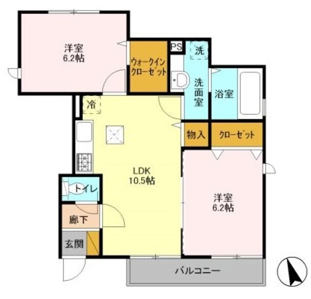 サニーヒルズIIの物件間取画像