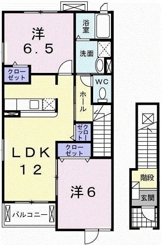 エスポワールの物件間取画像